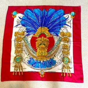 COPY - Hermes silk scarf Buddha print